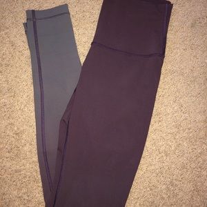 Lulu Lemon, Purple Ombré leggings